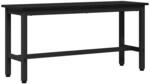 vidaXL Esstischbank Schwarz Eichen-Optik 100 x 32,5 x 48,5 cm 873750