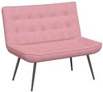 vidaXL Sitzbank Rosa 110x74x84 cm Samt 4012340
