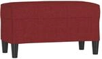 vidaXL Sitzbank Weinrot 70x35x41 cm Stoff 349389