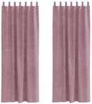 vidaXL Vorh&auml;nge 2 Stk Dunkelrosa 140 x 260 cm Samt 4107252