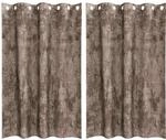 vidaXL Vorh&auml;nge 2 Stk Cappuccino 175 x 140 cm Samt 4107669