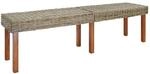 vidaXL Bank Natur 160 x 35 x 45 cm Massivholz Mango 344880