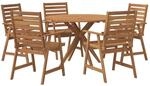 vidaXL 6-Tlg Garten-Essgruppe Massivholz Akazie 3283567