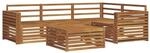 vidaXL Outdoor-Sofagarnitur 5-Tlg Natur Massivholz Akazie 3373424
