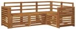 vidaXL Sofagarnituren 4 Tlg Natur Massivholz Akazie 3374734
