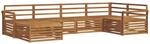 vidaXL Outdoor-Sofagarnitur 6-Tlg Natur 3373739