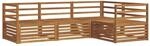 vidaXL Outdoor-Sofagarnitur 4-Tlg Natur 3373359