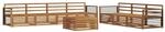 vidaXL Outdoor-Sofagarnitur 8-Tlg Natur 3373149