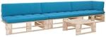 vidaXL 4-Tlg Paletten-Lounge-Set mit Kissen Impr&auml;gniertes Kiefernholz 3066749