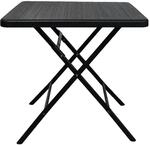 CHEFGASTRO Balkontisch Klappbar 78x78cm Gartentisch Wetterfest 4 Personen Kunststoff