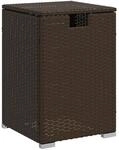 vidaXL Propan-Tank-Verstecktisch Braun 40x40x60 cm Poly Rattan 366295