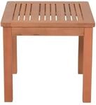 Garden Pleasure Gartentisch Tucson Quadratisch Holz Braun 44 cm x 44 cm