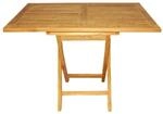 Lex Premium Teak Klapptisch Rechteckig Gartentisch Gartenm&ouml;bel Teaktisch 70 x...