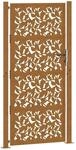 vidaXL Gartentor 105 x 205 cm Wetterfester Stahl Blattdesign 4100968