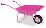 Relaxdays Kinderschubkarre Eisen Rosa Schwarz Gummirad 43 cm x 74 cm x 36 cm 2,2 kg
