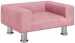 vidaXL Kindersofa Rosa 50x40x26,5 cm Samt 3196339