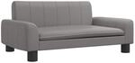 vidaXL Kindersofa Grau 70x45x30 cm Kunstleder 3196277