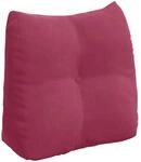 vidaXL R&uuml;ckenkissen Weinrot 45 x 24 x 50 cm Samt 42014376