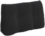 vidaXL R&uuml;ckenkissen Schwarz 80 x 24 x 50 cm Samt 42014435