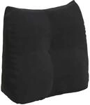 vidaXL R&uuml;ckenkissen Schwarz 45 x 24 x 50 cm Samt 42014377