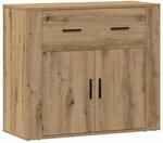 vidaXL Sideboard Artisan-Eiche 80x33x70 cm Holzwerkstoff 857076