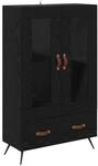 vidaXL Highboard Schwarz Eichen-Optik 69,5 x 31 x 115 cm 882507