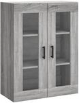 vidaXL Wandschrank Grau Sonoma 69,5x34x90 cm 828490