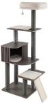 Costway Katzenkratzbaum Katzenbaum mit Plattformen Grau 171 cm