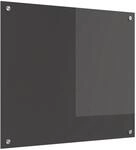 vidaXL K&uuml;chenr&uuml;ckwand Dunkelgrau 70 x 60 x 0,6 cm Geh&auml;rtetes Glas 42001240