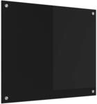 vidaXL K&uuml;chenr&uuml;ckwand Schwarz 70 x 60 cm Geh&auml;rtetes Glas 42018034