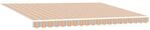 vidaXL Einziehbare Markise Mehrfarbig 450 x 300 cm Polyester und Stahl 3330931