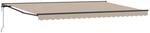 vidaXL Einziehbare Markise Beige 500 x 300 cm Aluminium und Stoff 3331350