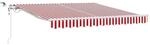 vidaXL Einziehbare Markise Rot und Wei&szlig; 350 x 250 cm 3330270