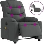 vidaXL Massagesessel Elektrisch Dunkelgrau Samt Modell 4