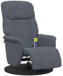 vidaXL Massage Relaxsessel Dunkelgrau 91 x 71 x 105 cm Samt 42018599