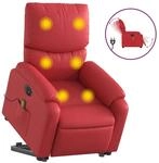 vidaXL Massagesessel mit Aufstehhilfe Elektrisch Rot Kunstleder Modell 4