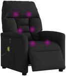 vidaXL Massagesessel Elektrisch Schwarz Stoff 3303024