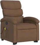 vidaXL Massagesessel mit Aufstehhilfe Braun Stoff Modell 8