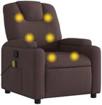 vidaXL Massagesessel Dunkelbraun Stoff Modell 5