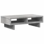 vidaXL Monitorst&auml;nder Betongrau 50x27x15 cm Holzwerkstoff 854745