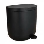 Relaxdays M&uuml;lleimer Kunststoff Schwarz Softclose 7, 26 cm x 26 cm x 23 cm 0,8 kg