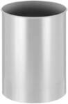 PROREGAL Stillvoller Runder Metall Papierkorb 30 Liter Hx&Oslash; 47 x 33,5 cm Silber
