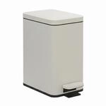 Relaxdays M&uuml;lleimer Eisen Kunststoff Beige Mit Trittpedal Absenkautomatik
