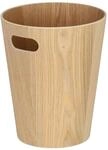 Relaxdays Papierkorb Pappelholz Natur Offen 28 cm x 23 cm 530 g
