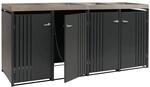 MCW M&uuml;lltonnenverkleidung O67 Anthrazit 125x260x84cm