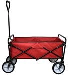 Monstershop Faltbarer Gartenwagen Rot