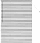 vidaXL Balkenjalousien mit Vorh&auml;ngen Silber 175 x 130 cm Aluminium 42005928