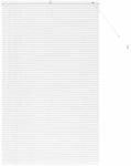 vidaXL Fensterjalousie mit Vorh&auml;ngen Wei&szlig; Aluminium 42005997