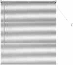 vidaXL Balkenjalousien mit Vorh&auml;ngen Silber 130 x 120 cm Aluminium 42005901