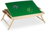 Relaxdays Puzzletisch Kiefernholz Bunt mit 4 Schubladen Klappbar 34,5 cm x...